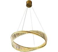 HJLJKG Ceiling Pendant Light,Luxury Crystal Chandelier, Gold Two Circles During Lamp,- Ring Crystal Chandelier,Light