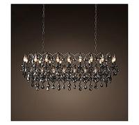 HJLJKG Chandelier Black Candle Chandeliers Pendant Lamp Hanging Light Compatible with Home and Restaurant,Wall Lamp