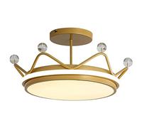 HJLJKG Chandelier, Crown Shape Nordic Creative Flush Mount Ceiling Light White Light 6000K is Not Adjustable Ceiling Lamp High Light Transmittance Acrylic lampshade Ceiling Lights Home Lighting