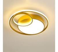 HJLJKG Chandelier, Led Flush Mount Ceiling Light White Light 6000K Home Ceiling Lamp 360° Luminous of The Frame Ceiling Lights Bedroom Living Room Cloakroom(B,50cm)