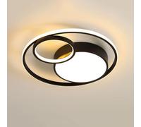 HJLJKG Chandelier, Led Flush Mount Ceiling Light White Light 6000K Home Ceiling Lamp 360° Luminous of The Frame Ceiling Lights Bedroom Living Room Cloakroom(C,40cm)