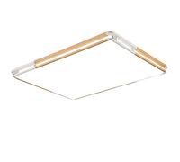 HJLJKG Chandelier, Nordic Creative Aluminum Frame LED Flush Mount Ceiling Light Large Square and Large Area Lighting Ceiling Lamp Creative Double Border Ceiling Lighting Three-Color dimming and