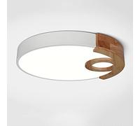HJLJKG Chandelier, Round Interior Decoration Lamp Dimmable Ultra-Thin Ceiling Lamp Color Energy-Saving LED Ceiling Light and Flat Light Embedded Installation Used in Bedroom(White,30cm