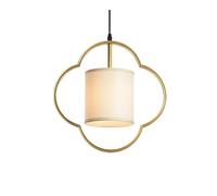 HJLJKG Chinese Style Pendant Light, Fabric Hanging Lamp, Single Head Chandelier for Dining Room, Living Room, Kitchen Island (Classical Bohemian)