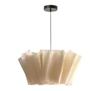 HJLJKG Creative Japanese Fabric Pendant Light, Nordic Drum Hanging Lamp for Bedroom, Mid Century Chandelier for Dining Room, Suitable Indoor Lighting for Living Room and Kitchen Island