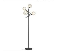 HJLJKG Creative Metal Floor Lamp, Stylish Vertical Lamp 4 Lamps Glass Lampshade Living Room Bedroom Adornment Decoration