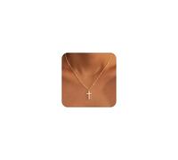 HJLJKG Cross Necklace for Women, 14K Rolled Gold, Delicate Sterling Silver Necklace, Small Pendant, Faith Simple Gold Jewelry Women and Girls, S