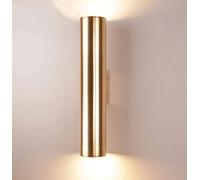 HJLJKG Cylinder Wall Lamps, Nordic Up Down Warm/White Light Indoor Wall Lamp Creative Gold Aluminum Wall Lamp for Living Room Restaurant Balcony Porch Bathroom Hotel