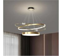 HJLJKG Dimmable Crystal Chandelier Elegant for Living Room Dining Table Foyer Kitchen Bar Hotel Restaurant Villa Office Lobby Indoor Home Lighting(Gold,A60cm)