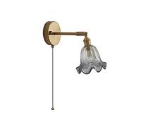HJLJKG E27 Wall with On Off Switch，180 Degree Adjustable Wall Light Fixture with Pull Chain, Hardwired Wall Lighting Indoor Lighting for Bedroom Hallway Bathroom Vanity Wall Lamp(B)