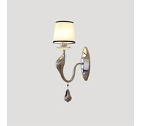 HJLJKG European Wall Light Post- Swan Crystal Wall Lamp European Bedroom Bedside Sconces Screw, Energy-Saving Lamp - Personality Home Decoration Wall Light,Wall Lamp