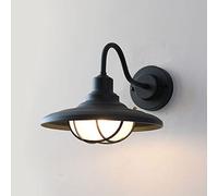 HJLJKG Exterior Waterproof Lantern Retro Outdoor Light, Vintage Black Mount Porch Lights with Glass, Garage Door Front Patio IP65 Outside Wall Lamps