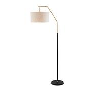 HJLJKG Floor Lamp Floor Lamp Adjustable Linen Floor Lamp with Reading Light by Light Accents Standing Lamp for Living Room/Office Lamp Can Lift Adjustable (Color : Brown)
