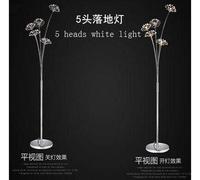 HJLJKG Floor Lamp Floor Lamp Living Room Net Red Nordic Vertical Bedside Wedding European Creative Dandelion Crystal Princess Lights (Lampshade Color : 3 Heads Warm Light) (5 Heads White Light)