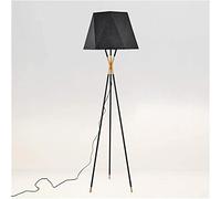 HJLJKG Floor Lamp Floor Lamp Nordic Floor Lamps for Living Room Bedroom Home Fixture Lamp Fabric Lights Bar Hotel Standing Lamps Standing Lamp (Color : Nero, Size : 55X185cm)