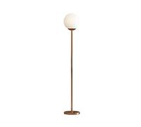 HJLJKG Floor Lamp Lámpara de Pie 12w Floor Lamp Minimalist Gold Reading Standing Lamp w/Glass Lampshade Luxury Vertical Tall Pole Light for Living Room Bedroom Office Study Room Reading