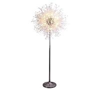 HJLJKG Floor Lamp Lámpara de Pie Crystal Dandelion Floor Lamps for Living Room Nordic Luxury Fireworks Stars Standing Lamp 12 Head Upright Bedroom Bedside Lamp 190 * 50CM Reading, Warm Light