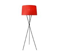 HJLJKG Floor Lamp Lámpara de Pie Tripod Floor Lamp w/Fabric Lampshade Nordic Living Room Standing Lamp Minimalist Indoor Bedroom Vertical Beds
