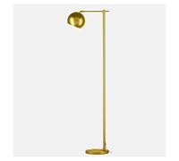 HJLJKG Floor Lamp Plated Brass Corner Reading Floor Light Bedroom Home Living Room Indoor Study Decoration Standing Lamp