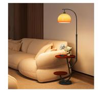 HJLJKG Floor Lamp with Table Table & Floor Lamp Combo with Charging Port & Wireless Charging Station Living Room Shelf Floor Lamp Floor Lamps for Living Room(Black)