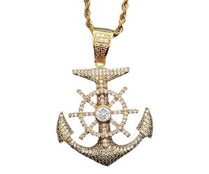 HJLJKG Girls accessories 925 Sterling Silver Pirate Necklace For Men And Women, Anchor Chain Pirates Of The Caribbean Sailor Pendant Jewelry