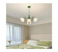 HJLJKG - Green Flower Ceiling Chandelier Living Room Bedroom Villa French Pastoral Flower Light Restaurant Iron Art Pendant Lamp,Wall Lamp