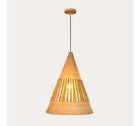 HJLJKG Hand-Woven Pendant Light - Creative Boho Farmhouse Chandelier with Socket for Indoor Decoration in Dining Room, Kitchen Island, and Bedroom(A)