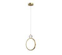 HJLJKG Hanging Lamp, Crystal Full Copper MI-NI Chandelier LED Tri-Tone Light - Single Head Long Line Ceiling Lamp Bedroom Bedside Porch Decoration Suspended Chandelier Adjustable(B,B)