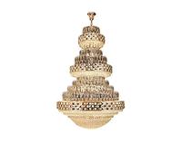 HJLJKG Hanging Lamp, Hanging Lamp, Chandeliers European-Style Duplex Building Living Room Large Chandelier Villa Hotel Large-Scale Engineering lamp Post- Light Luxury Hall Staircase Chandelier (Size :