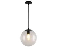 HJLJKG Hanging Lamp, Led Lights and E27 Chandelier Transparent Glass Globe Pendant Light Magic Bean Hanging Lamp Adjustable Droplight(20cm)