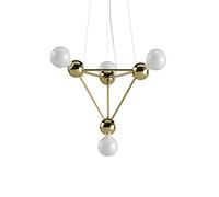 HJLJKG Hanging Lamp, Sputnik Chandelier, Light Fixture Adjustable Rods Globe During Lighting Magic Bean Molecules for Living Room,Bedroom,Kitchen,Hallway,Dining Room,Porch(4 Lights)