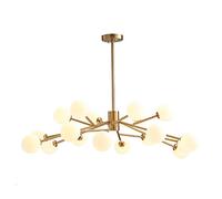 HJLJKG Hanging Lamp, Sputnik Chandelier Magic Bean Molecules Mid Century G9 During Lighting Height Adjustable Ceiling Light Fixture for Kitchen Dining Room Living Room Bedroom(C,18 Lights)