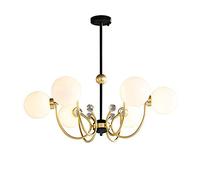 HJLJKG Hanging Lamp, Sputnik Chandelier Molecular Globe During Light with Glass Class Lampshade,Semi Flush Ceiling Light Fixture for Kitchen Living Room Bedroom Bar Dining Room(A,82 * 28cm)