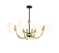HJLJKG Hanging Lamp, Sputnik Chandelier Molecular Globe During Light with Glass Class Lampshade,Semi Flush Ceiling Light Fixture for Kitchen Living Room Bedroom Bar Dining Room(A,94 * 28cm)