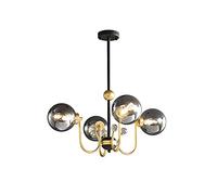 HJLJKG Hanging Lamp, Sputnik Chandelier Molecular Globe During Light with Glass Class Lampshade,Semi Flush Ceiling Light Fixture for Kitchen Living Room Bedroom Bar Dining Room(C,65 * 26cm)