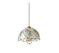 HJLJKG Hardware Flourishing Stained Glass Pendant Light Fixture with for Elegant Home Decoration - Stylish Chandelier for Bedroom Living Room Dining Room and Bedside