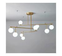 HJLJKG Height Adjustable Sputnik Chandelier for Dining Room and Kitchen Island, Decorative Pendant Light Fixture Above Dining Table for Living Room and Bedroom(9 Lights)