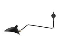HJLJKG Industrial Lamp with Vintage Black Reading Light Rotatable Long Swing Arm E26/E27 Base Wall Lighting for Indoor Bar, Warehouse, Hallway, Restaurant,115cm (Size : 95cm)
