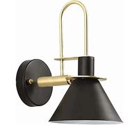 HJLJKG Industrial Wall Sconces, Metal Wall Light Fixture, E27 Creative Decorative Wall Lamp for Living Room Hallway Bedroom Bedside (Color : White) (Color : Black)