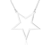 HJLJKG Innovative Hollow Five-Pointed Star Pendant Necklace Jewelry