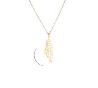 HJLJKG Israel Necklace, 925 Sterling Silver Palestine Map Pendant Necklace Country Geography Chain Necklaces for Women Jewelry Wholesale - Bring Them Home Dog