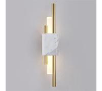 HJLJKG Lamps, Marble Wall Lamp Living Room Background Wall Aisle Stainless Steel Decorative Wall Lamp