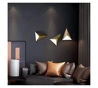 HJLJKG Lamps, Wall Lamp, Minimalist Triangle Wall Lamp Decoration Bedroom Bedside Lamp Golden Minimalist Living Room Sofa Wall Lamp