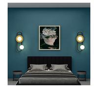 HJLJKG Lamps, Wall Lamp, Wall Lamp Aluminum Light On The Wall Bedroom Living Room Lamp Bedside Background Aisle Villa Wall Light