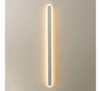 HJLJKG Lamps, Wall Light Iron Wall Long Tube Wall Sconces Indoor Wall Light Bedside Wall Mounted Light Lamp Compatible with Living Room Bedroom (Color:White) Home Bedside Decor L