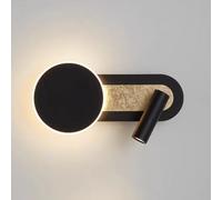 HJLJKG LED Bedside with Switch, Bedroom Acrylic Mounted Light Adjustable Spotlights Lights, 3 Color Mode Hotel Hallway Living Room Wall Lamps