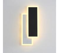 HJLJKG LED for Living Room 13.7in Rectangle Light with Acrylic Lampshade, Bedroom Corridor Stairs 20W Up Down Lamps Indoor Wall Lighting Fixture 3 Color Mode