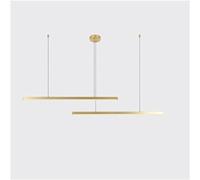 HJLJKG Led Lights LED Chandelier Hanging Light Fixture Loft Brushed Gold Black Designer Decorative, Minimalist Pendant Light