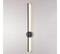HJLJKG LED Wall Lamp Linear Wall Lighting Long Tube Wall Lamp Strip Wired Sconces Minimalist Wall Lamps Indoor Wall Wash Lights for Bedroom Sa(Black,100cm)