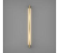 HJLJKG Linear Led Mounted Brass Bedroom Bedside Light Lamp, 3 Color Mode Long Strip Wall Lighting Fixtures for Living Room Hallway